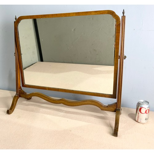 80 - MAHOGANY FRAMED DRESSING TABLE MIRROR