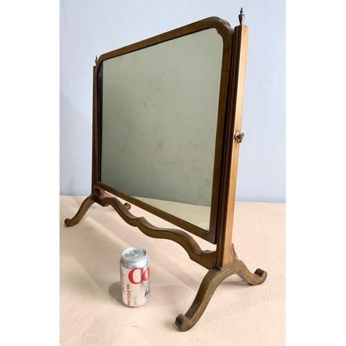 80 - MAHOGANY FRAMED DRESSING TABLE MIRROR