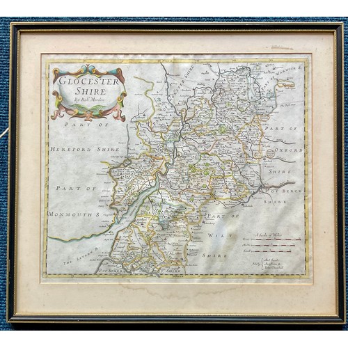 87 - ROBERT MORDEN MAP OF GLOUCESTERSHIRE AND ONE OTHER