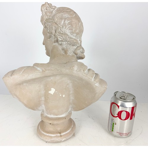 126 - TWO CLASSICAL STYLE BUSTS TALLEST 33cm