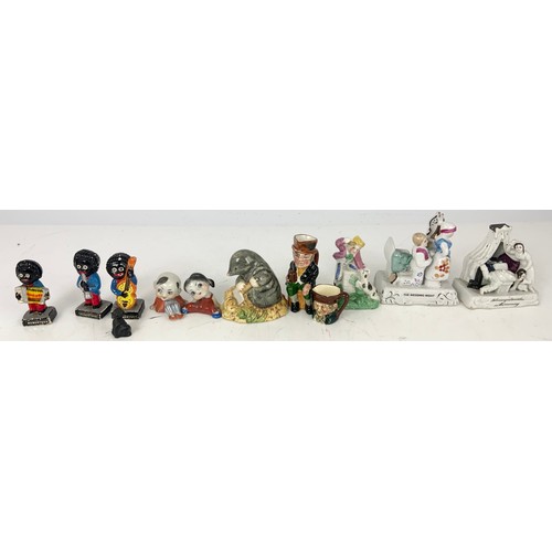 147 - FIGURES & MODELS INC FAIRINGS , ORIENTAL FIGURINES , ROYAL DOULTON TINY CHARACTER JUG, 3  ROBERTON G... 