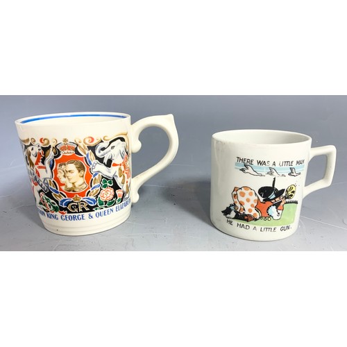 190 - TWO CARLTON WARE  PLATES, LAURA KNIGHT COMMEMORATIVE TANKARD TOGETHER WITH A TRANSFER DECORATED MUG