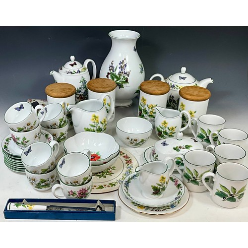 219 - LARGE QUANTITY ROYAL WORCESTER HERBS TEA AND COFFEE SERVICE