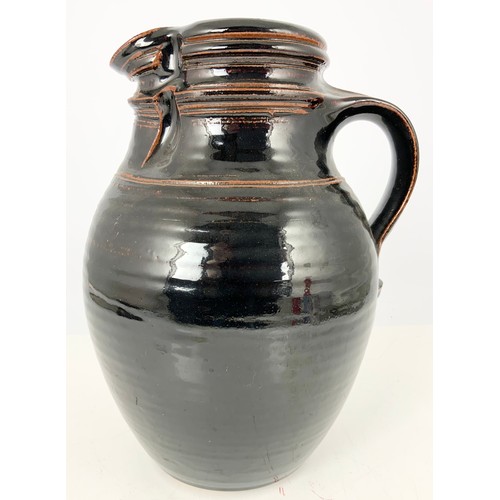 235 - LARGE ART POTTERY JUG 31cm TALL