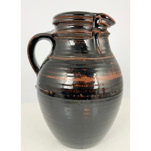 235 - LARGE ART POTTERY JUG 31cm TALL