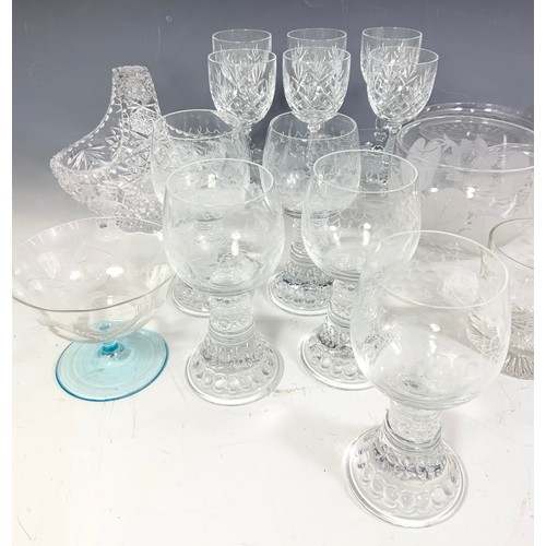 280 - QUANTITY OF DRINKING GLASSES ETC