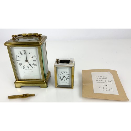 298 - LARGE AND SMALL CARRIAGE CLOCKS