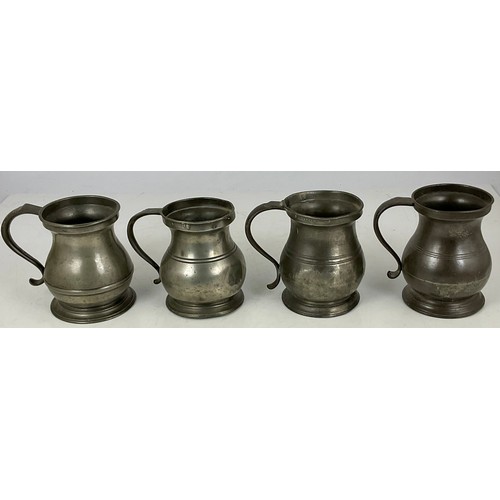 334 - QTY. PEWTER TANKARDS AND MEASURES