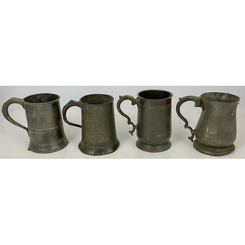 334 - QTY. PEWTER TANKARDS AND MEASURES