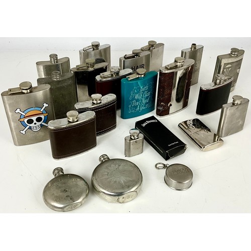 373 - COLLECTION OF HIP FLASKS