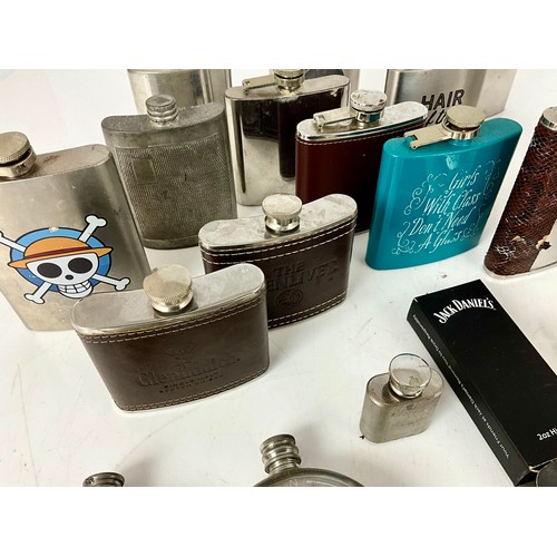 373 - COLLECTION OF HIP FLASKS