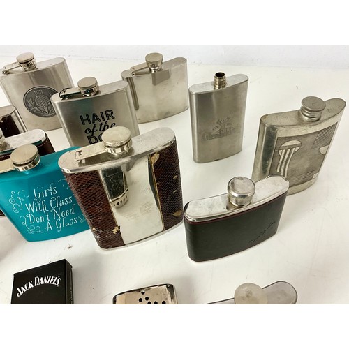 373 - COLLECTION OF HIP FLASKS