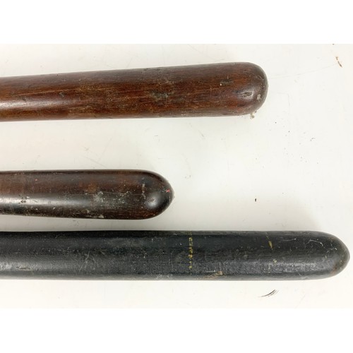 407 - 3 ANTIQUE / VINTAGE TRUNCHEONS