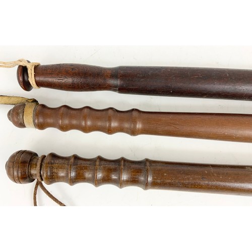 408 - 3 ANTIQUE / VINTAGE TRUNCHEONS