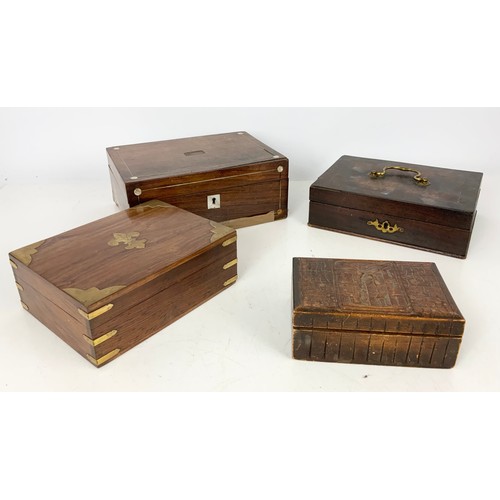 390 - FOUR TREEN BOXES