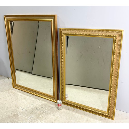 66 - 2 LARGE CONTEMPORARY MIRRORS