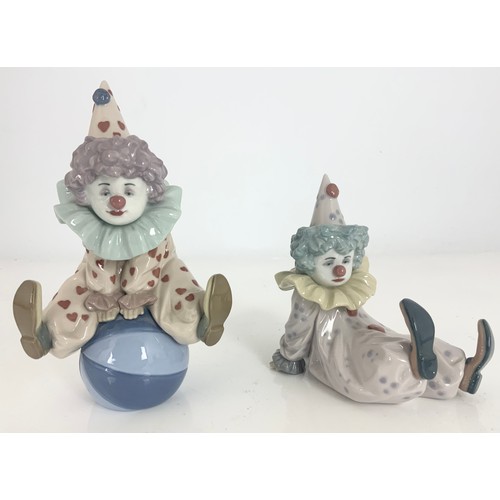 149 - PAIR LLADRO CLOWN FIGURES