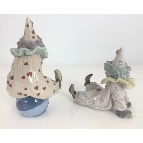 149 - PAIR LLADRO CLOWN FIGURES