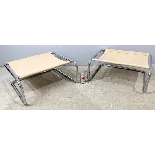 719 - 2 MODERNIST STYLE FOOTSTOOLS