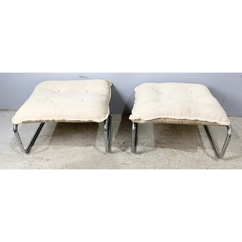 719 - 2 MODERNIST STYLE FOOTSTOOLS