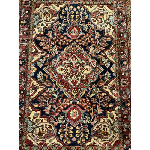 744 - BLUE GROUND RUG 156cm x 106cm