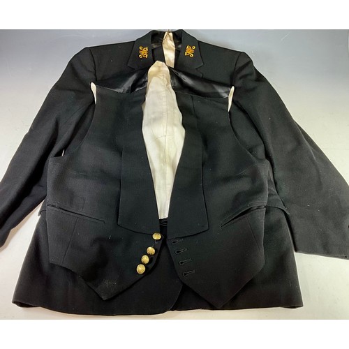 235 - RAILWAY UNIFORM, JACKET WITH EMBROIDED GWR & GWR BUTTONS, WAISTCOAT, WITH GWR BUTTONS & WAISTCOAT WI... 