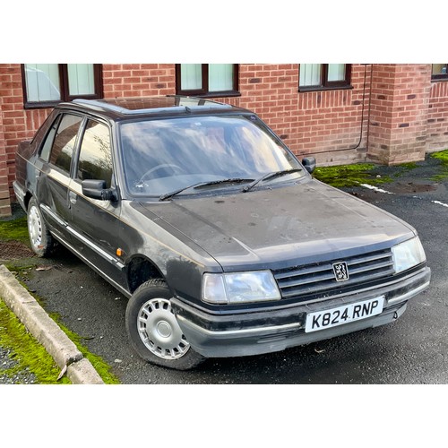 2 - PEUGEOT 309 GLD REGISTRATION K824 RNP THIS CAR HAS COVERED APPROX. 76,000 MILES