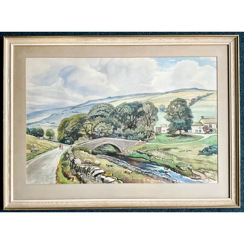 33 - WATERCOLOUR BY WALTER CECIL HORSNELL (1911-1997) 'YOCKENTHWAITE, NORTH YORKSHIRE' 1975. 75 x 49cm Ap... 