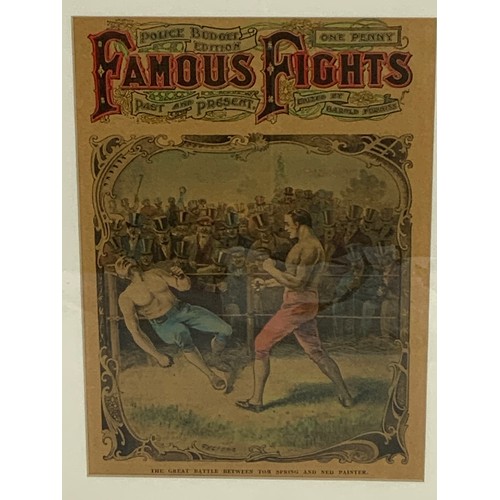 58 - FRAMED BOXING ADVERTISEMENT