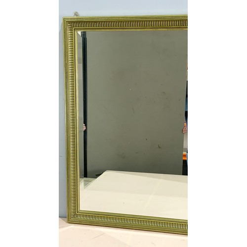 72 - LARGE BEVELLED MIRROR 132cm x 100cm