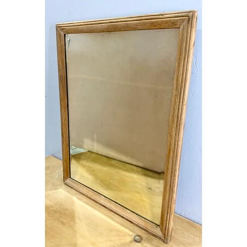 64 - 2 RECTANGULAR MIRRORS LARGEST 77cm x 49cm