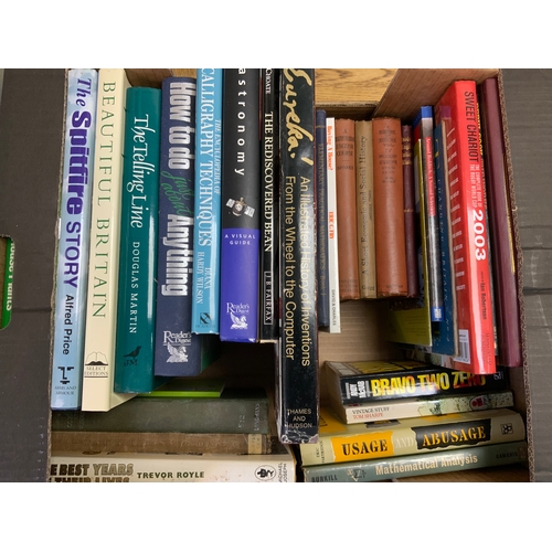 95 - BOX OF ART & SIMILAR BOOKS, PLUS A BOX OF GENERAL BOOKS