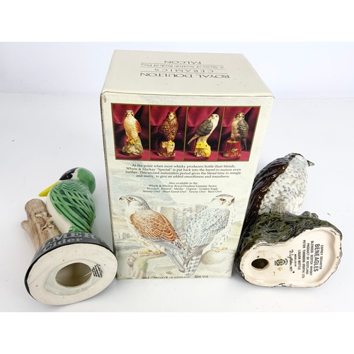 115 - CARLTONWARE BULMERS CIDER ADVERTISING WOODPECKER WITH A ROYAL DOULTON WHYTE & MACKAY FALCON BOXED & ... 