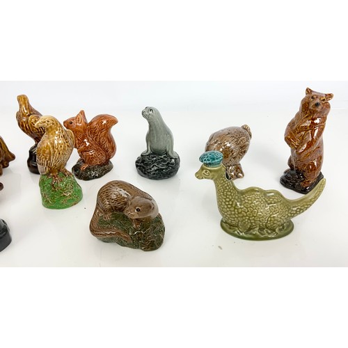 116 - CERAMIC ANIMAL MODEL WHISKY DECANTERS INC BESWICK & WADE ETC