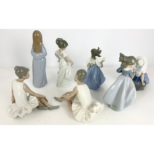 108 - 7 LADRO NAO FIGURINES INC BALLERINAS TALLEST 25cm