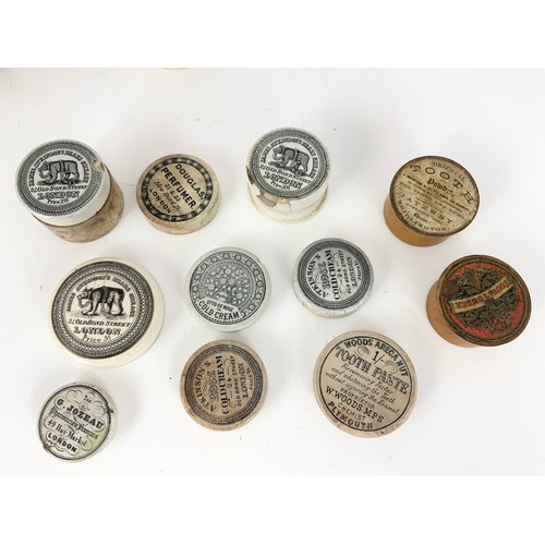 161 - A COLLECTION OF 19TH CENTURY ADVERTISING POT LIDS ETC