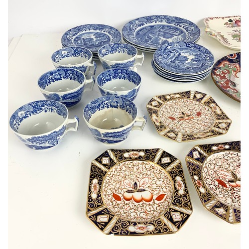 160 - QTY. MISC. COPELAND ITALIAN SPODE, MASONS ETC.