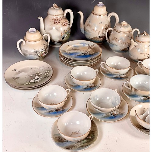 191 - JAPANESE KUTANI HAND PAINTED TEA SET