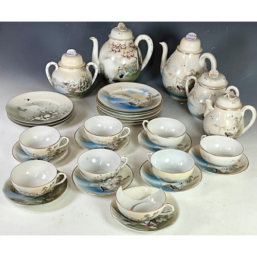 191 - JAPANESE KUTANI HAND PAINTED TEA SET