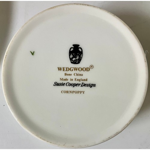 188 - WEDGWOOD SUSIE COOPER CORNPOPPY PART COFFEE SET