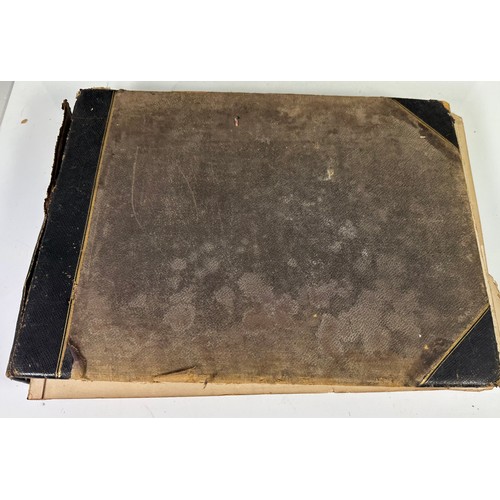 78 - WELL FILLED LATE 19TH AND EARLY 20TH CENTURY PHOTO ALBUM INCLUDING SOME MILITARY INTEREST, SPORTING ... 