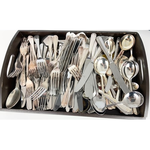 284 - LARGE QUANTITY OF MISC. FLATWARE