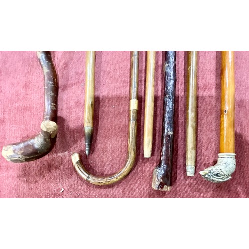 337 - COLLECTION OF WALKING STICKS