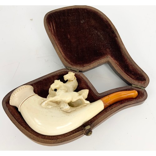 390 - 3 VARIOUS MEERSCHAUM PIPES