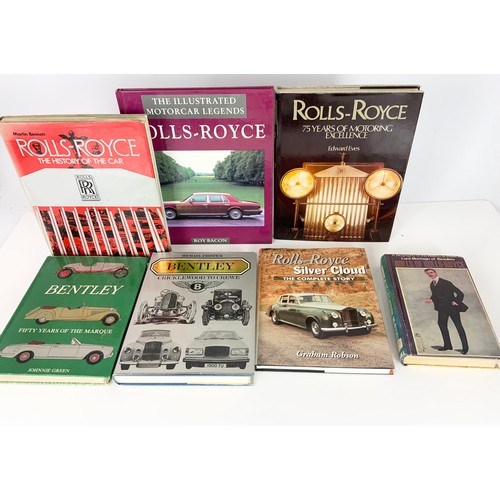 367 - MISC. ROLLS ROYCE RELATED ITEMS INCLUDING BOOKS, CUFF LINKS, TIE PIN, BELT, ETC.