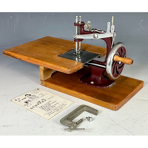 477 - STOPPAX DARNER SEWING MACHINE WITH ORIGINAL BOOKLET