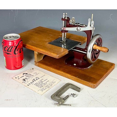 477 - STOPPAX DARNER SEWING MACHINE WITH ORIGINAL BOOKLET