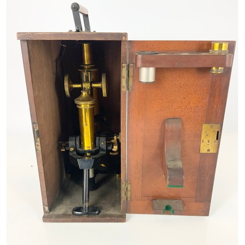 315 - MICROSCOPE J SWIFT, LONDON IN FITTED WOODEN CASE