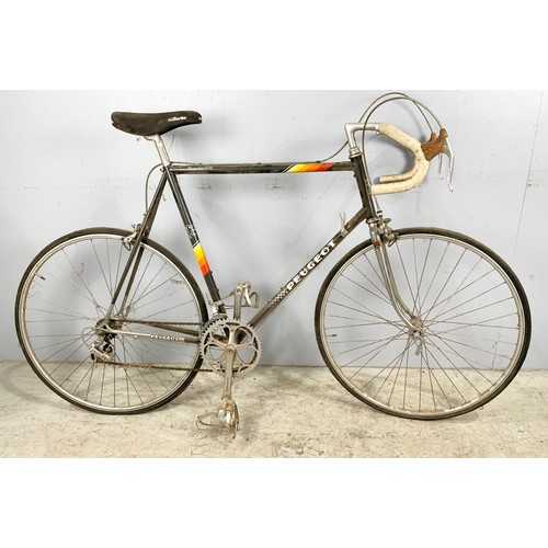 503 - ADULTS PEUGEOT RACING BICYCLE WITH A SPARE SET OF WHEELS