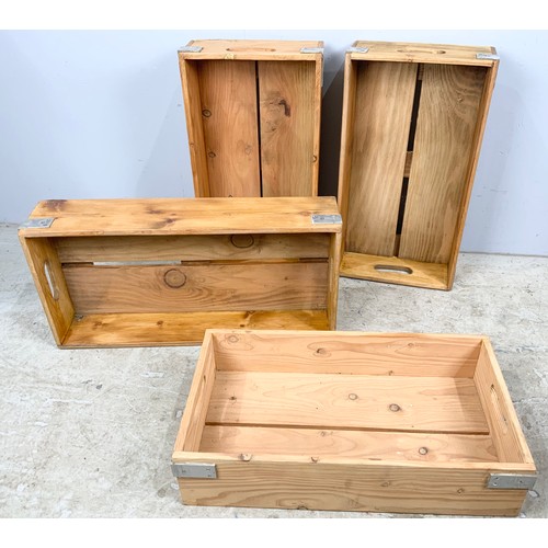 491 - FOUR DRAWERS / TRAYS APPROXIMATELY 60cm x 33cm x 15cm